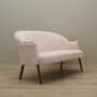Vintage Sofa Fabric Wood Cream 1970s 8
