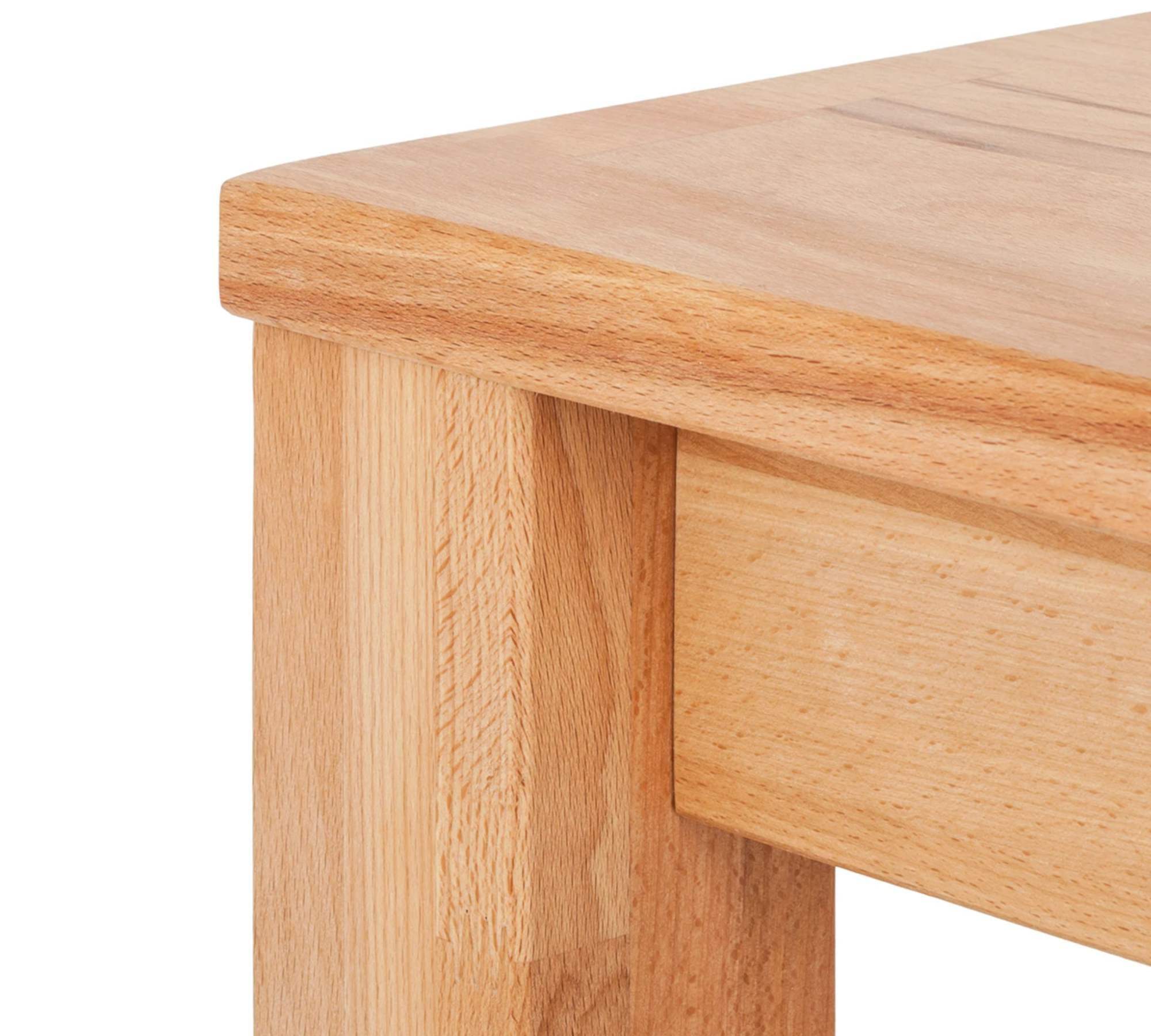 Sitzbank mit Lehne Buchenholz Massiv 4