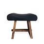 The Suar stool with Natural Black Leather 0