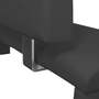 Sitzbank Metall Kunstleder Schwarz 5