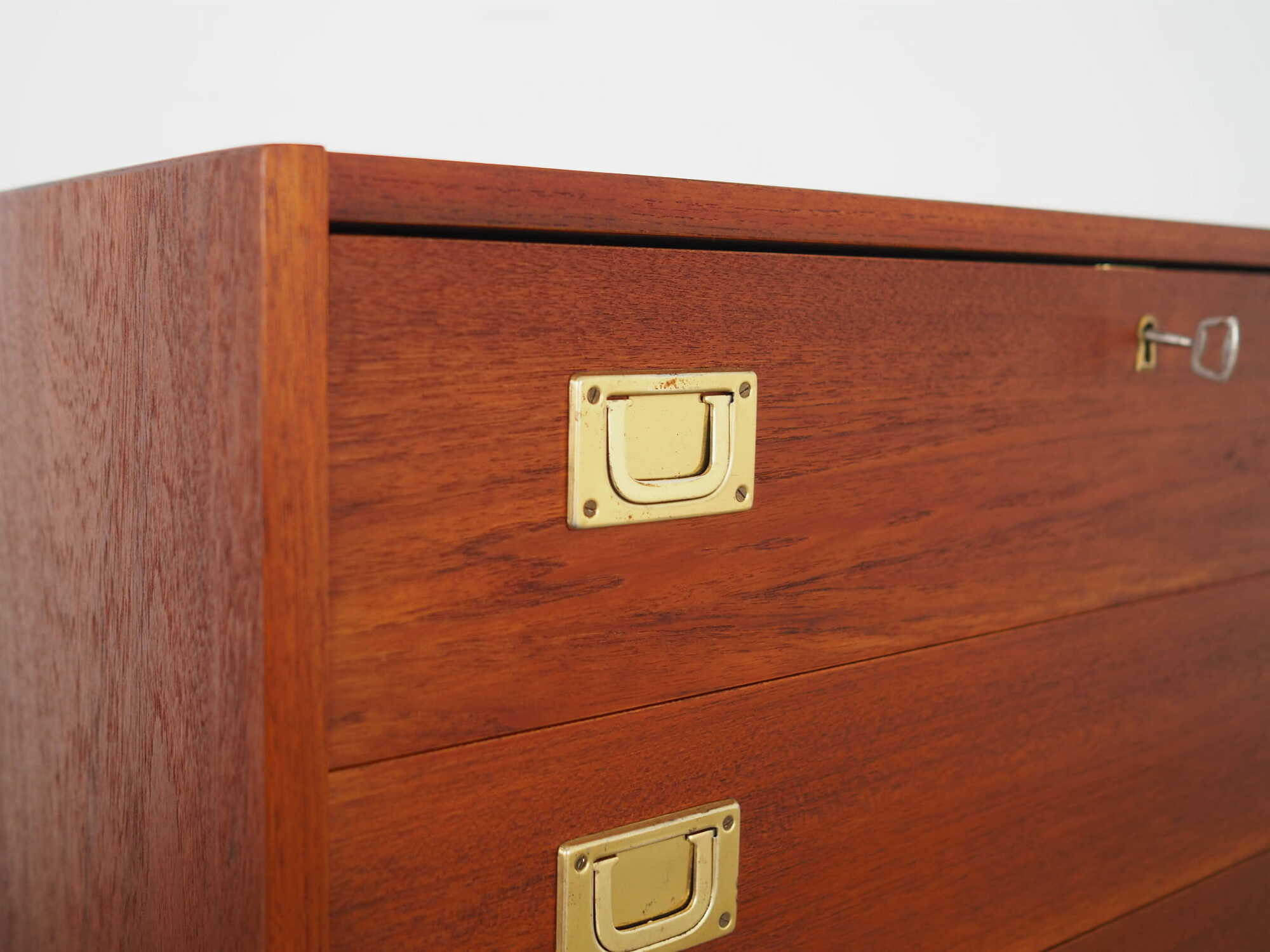 Vintage Chest of Drawers Teak Wood Brown 1960s 8