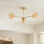 3-light ceiling lamp iron gold 0