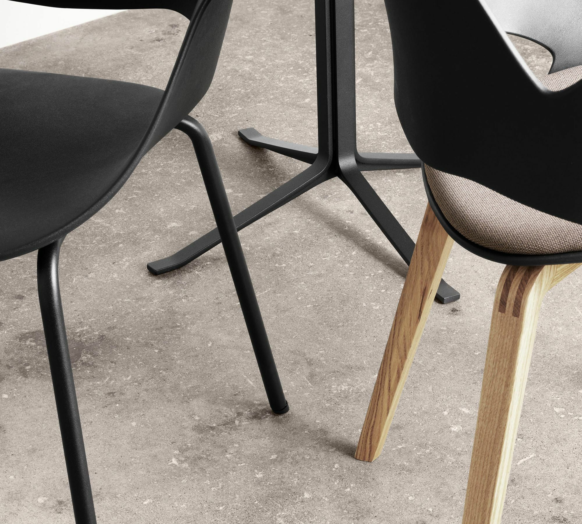 FALK Stuhl Aluminium Pulverbeschichtet Kunststoff Terrakotta 4