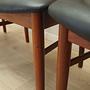 4x Vintage Dining Chair Teak Wood 1960s 8