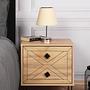 Luna bedside table Wood veneer 1