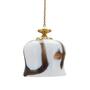 Vintage pendant lamp glass metal multicolor 1970s 0