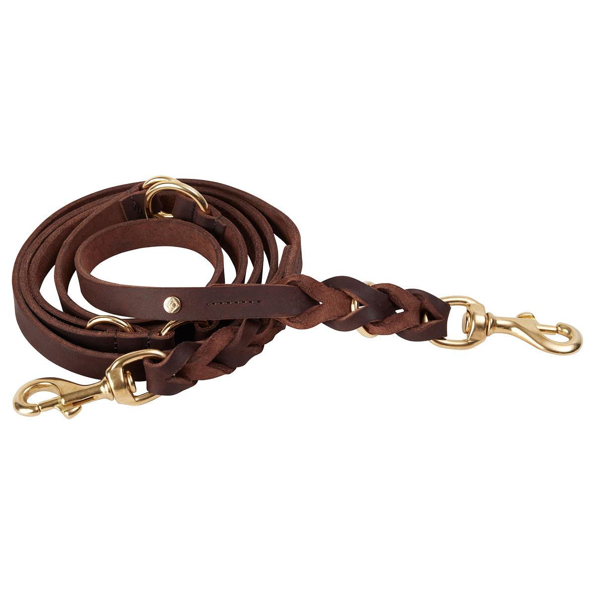 Robin Guinzaglio per cani in pelle marrone 0