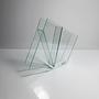 Postmodern Blumenvase Glas 1990er Jahre 1