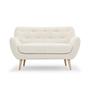 Herman 2-Sitzer Sofa Maya Cream 1