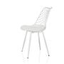Begio S shell chair with seat cushion White 9