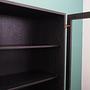 Vintage Schrank Eichenholz Grau 1960er Jahre 10
