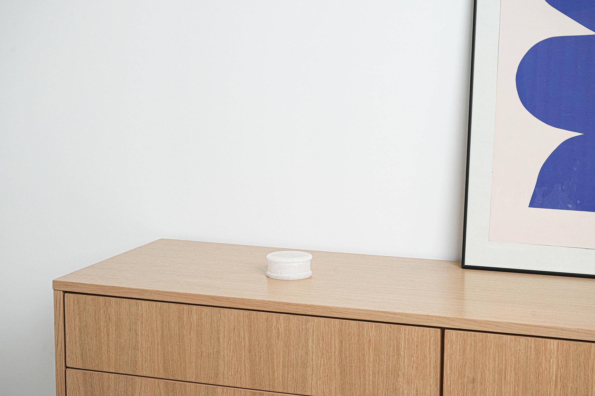 Kästchen Weiß Steingut 1970er Jahre 1