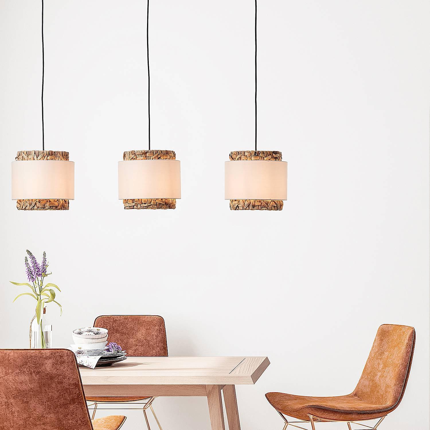 Pendant lamp Waterlilly II Linen Plant leaf 2