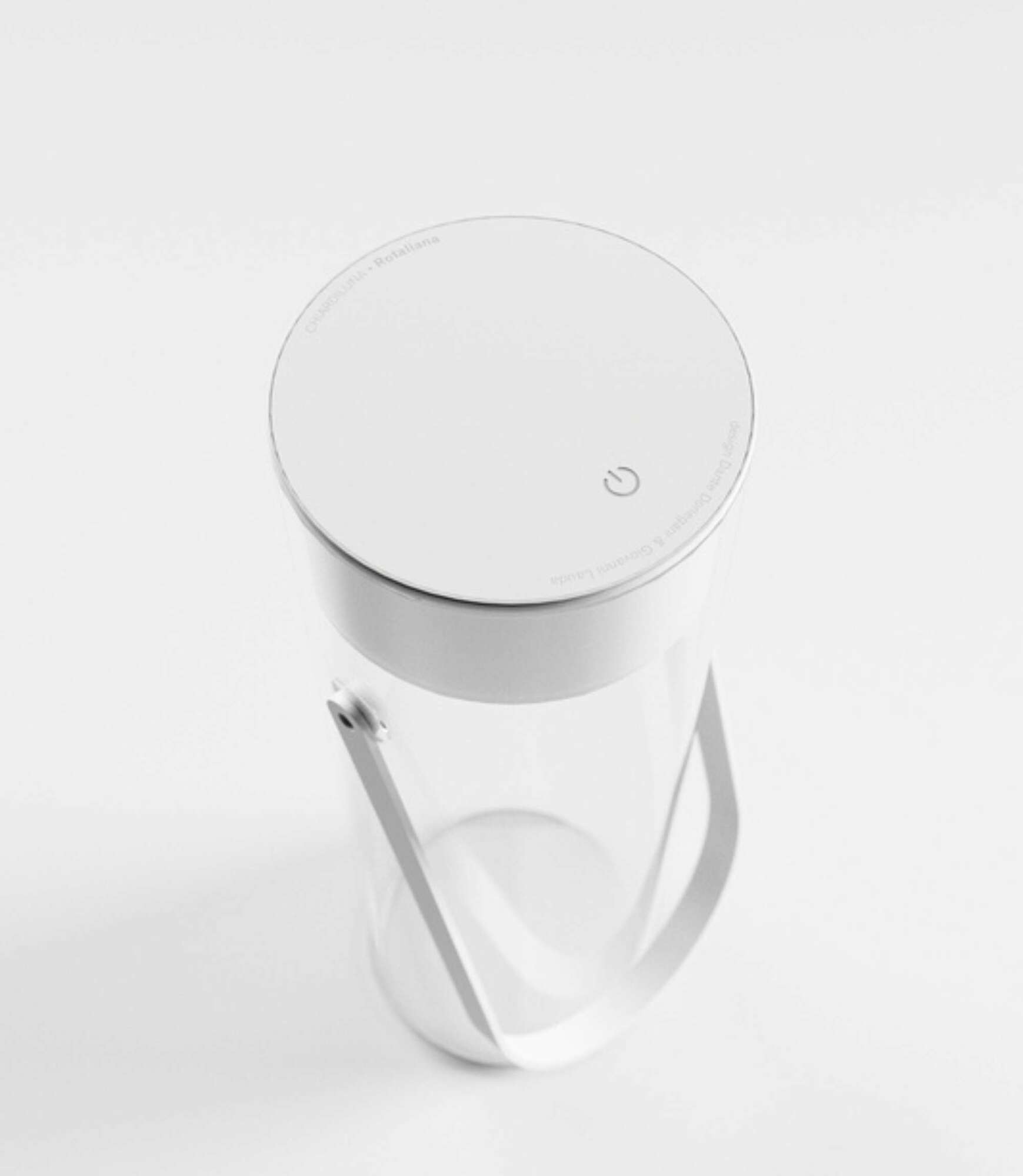 Chiardiluna Akku-Leuchte Glas Metall T1 Grau 2