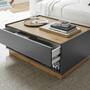 Couchtisch Eiche Wotan Dekor Anthrazit 1