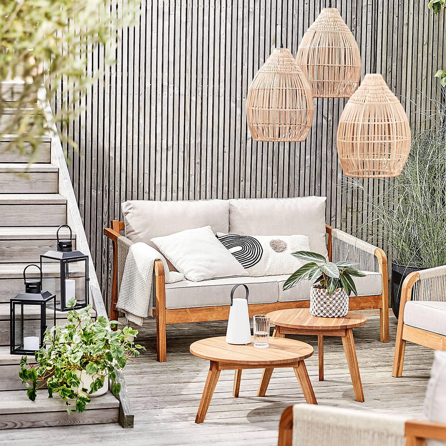 ROPE ISLAND Beistelltisch Akazienholz 2