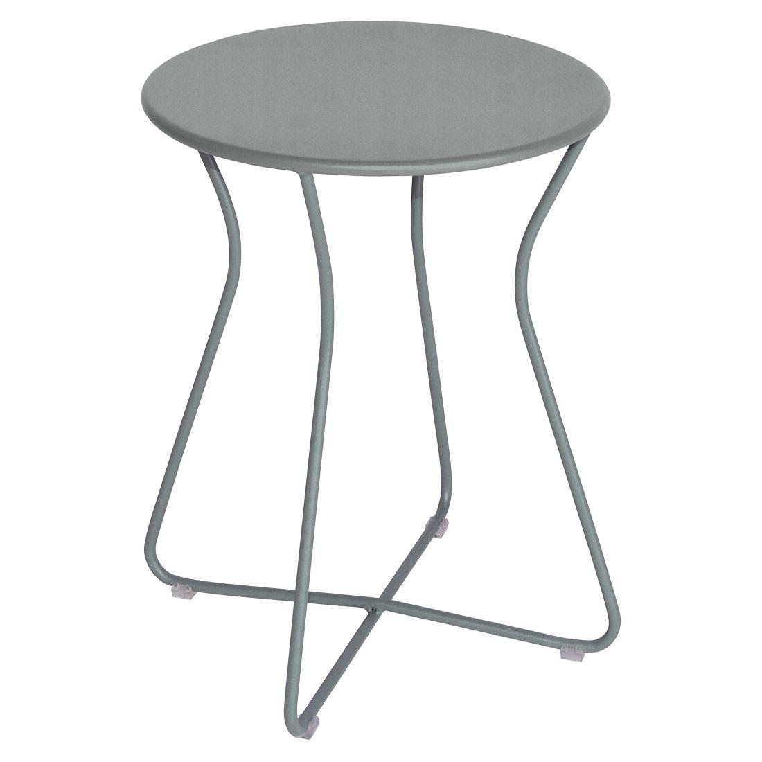 Cocotte Hocker Stahl Grau 0