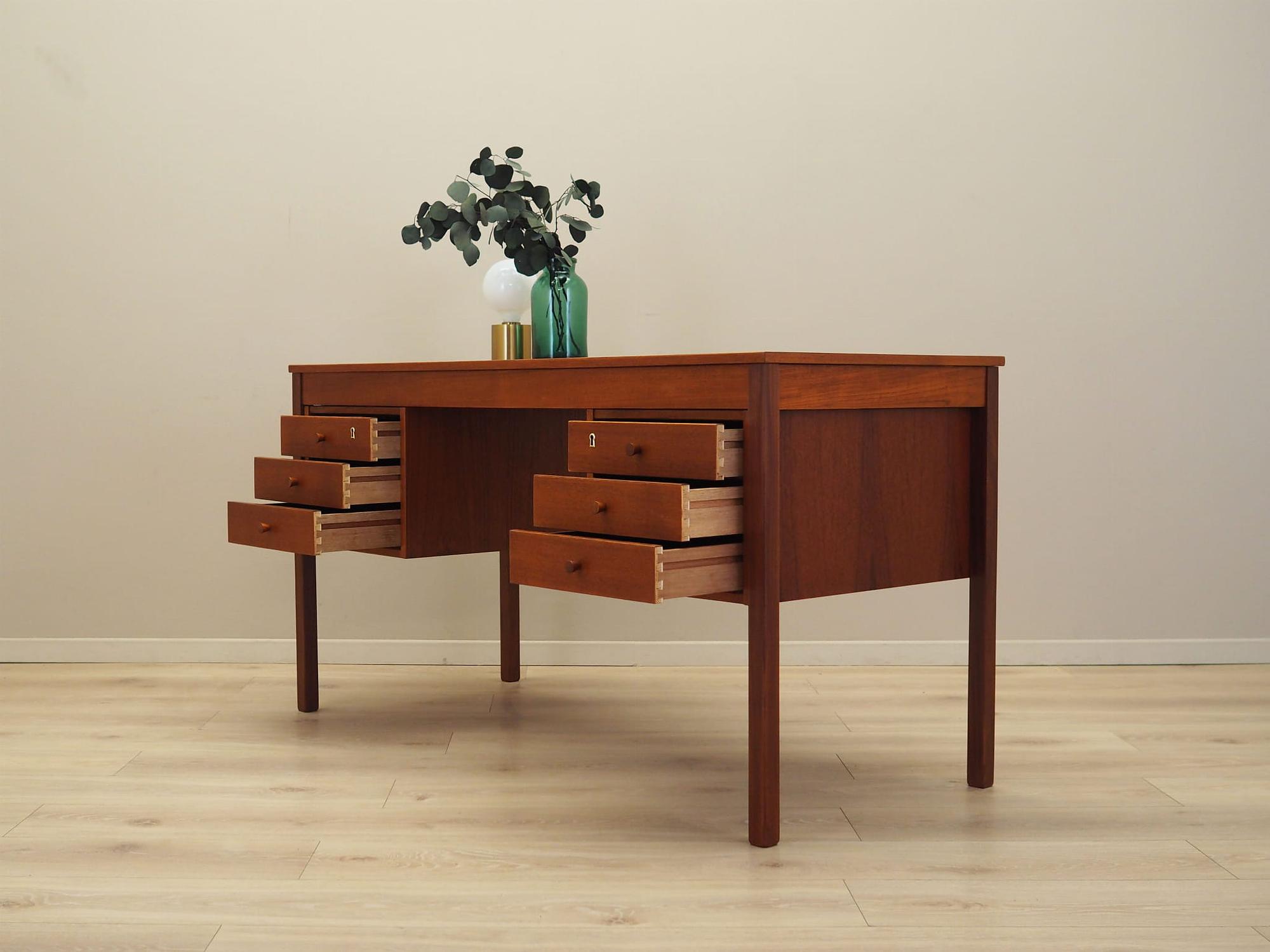 Schreibtisch Teakholz 1970er Jahre 3