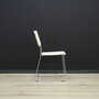 2x Vintage Stuhl Metall Weiß 1960er Jahre 6