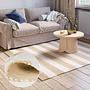 Kurzflorteppich Maher Baumwolle Beige 2