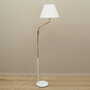 Vintage floor lamp metal textile white 1970s 1