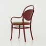 Vintage chair beech wood textile green 4