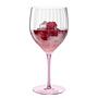 Cocktail glass Poesia set of 6 crystal glass pink 3