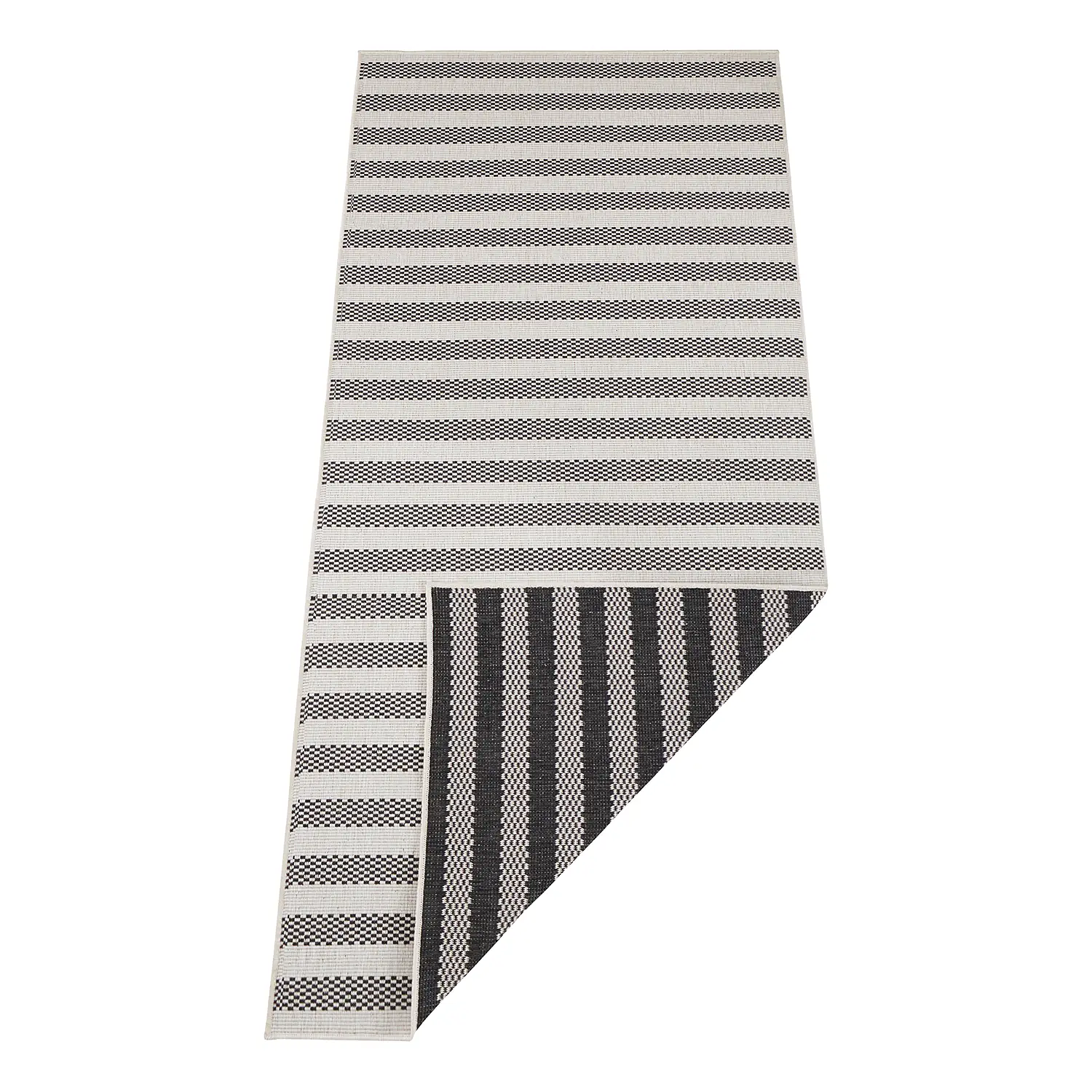 Delilia In-/Outdoorläufer Creme Schwarz 2