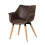 Armchair Solid wood Plastic Brown 0