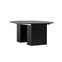Matilda Dining table extendable MDF Veneer Black ø130/180cm 5