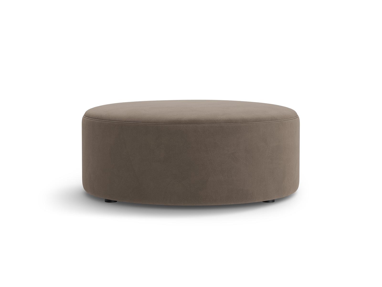 Pouf Dia Velvet 1-Seater Gray-brown 0