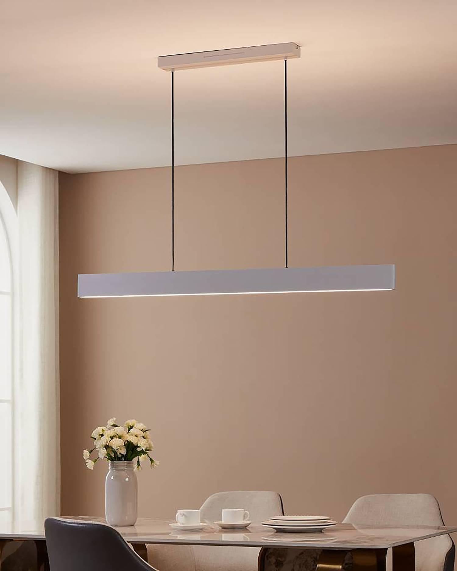 LED-Pendelleuchte Andreas-Z Polycarbonat Stahl Weiß 0
