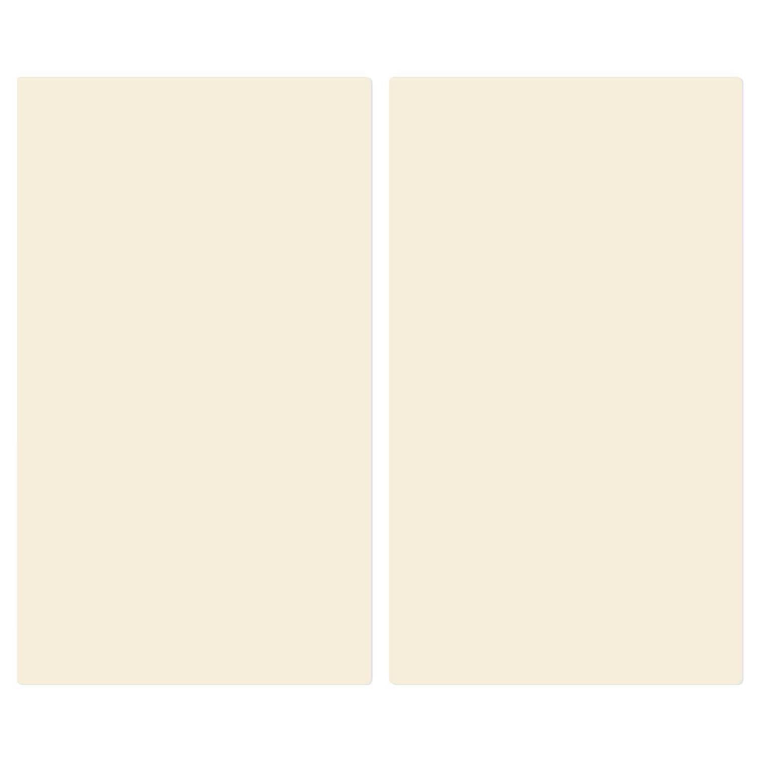Herdabdeckplatte Kaschmir Sicherheitsglas Beige 0