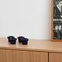 4x Kerzenhalter-Set Kobalt Blau1970er Jahre 1