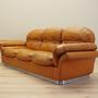 Sofa Leder Braun 1960er Jahre 2