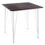District Grey Metall und Elmholz Tisch
 6