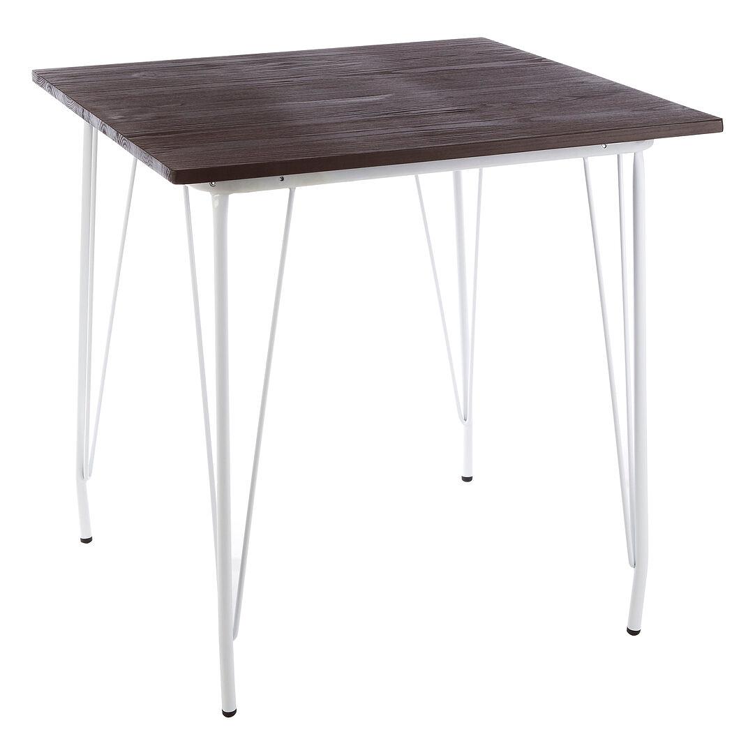 District Grey Metall und Elmholz Tisch
 6