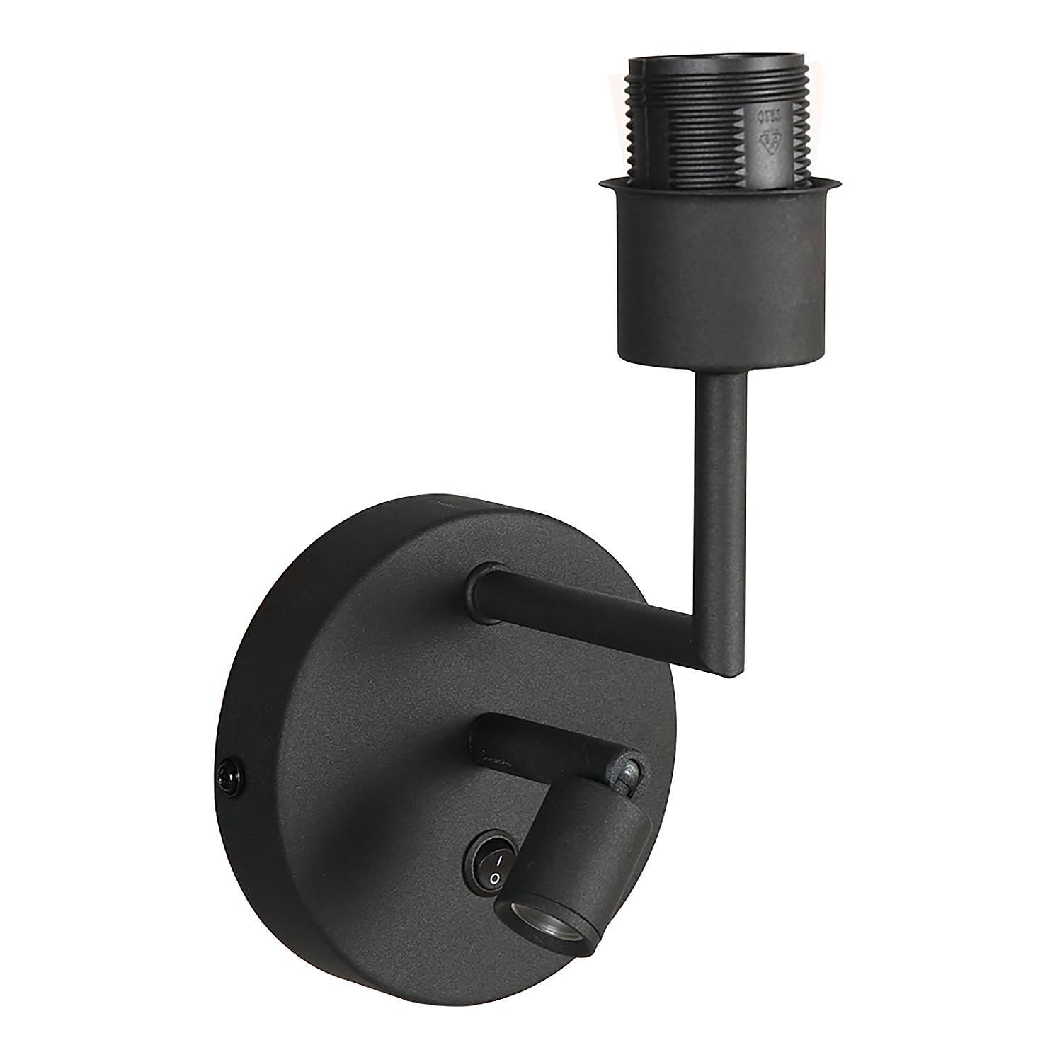 LED Wall Lamp Noor Cotton Aluminum 2-Light Black 3