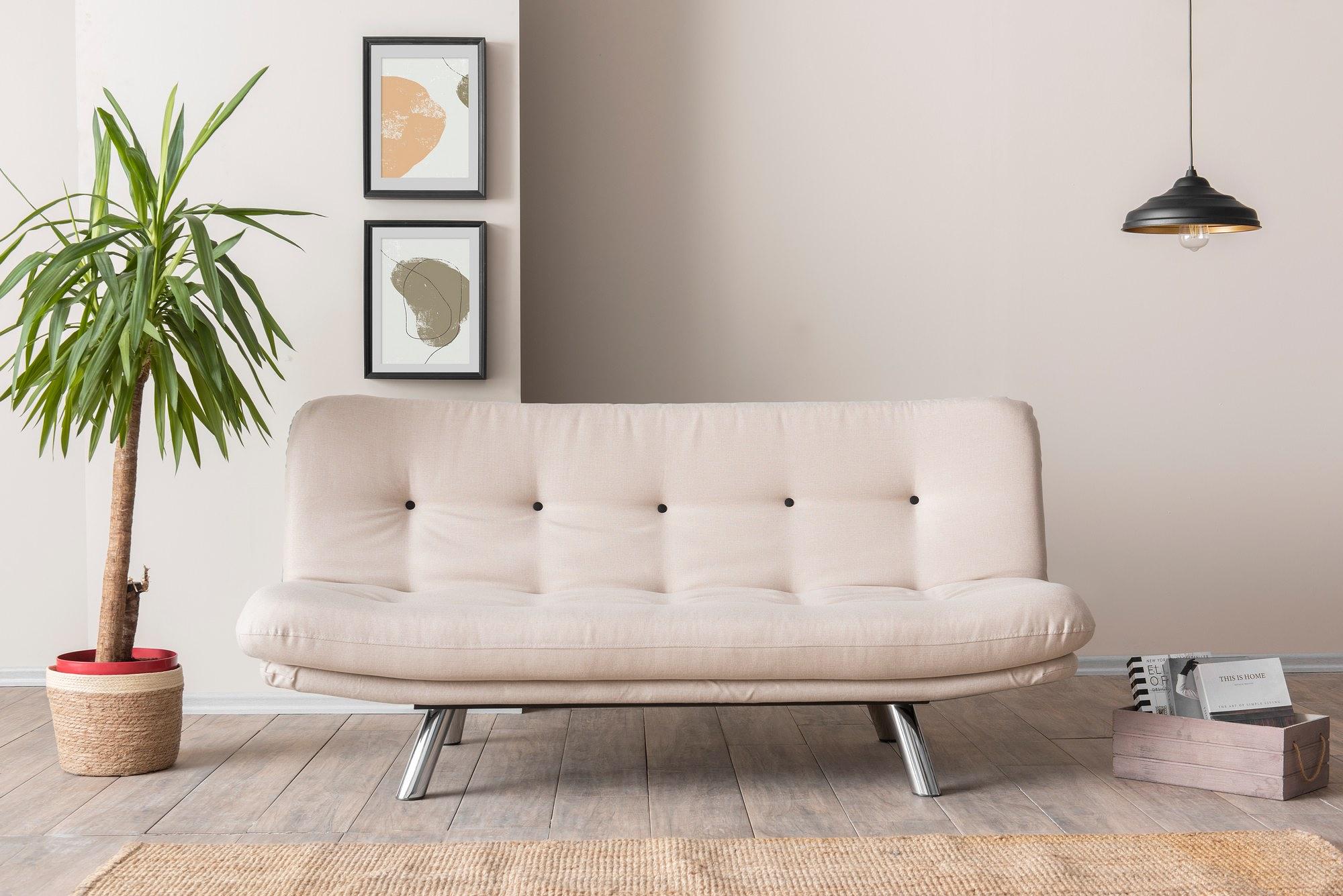 Misa Small V3 Schlafsofa 3-Sitzer Creme 0