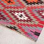 Vintage Kilim Teppich Wolle Mehrfarbig 3