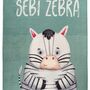Greta Teppich Zebra Baumwolle Mehrfarbig 115 x 170 cm 3