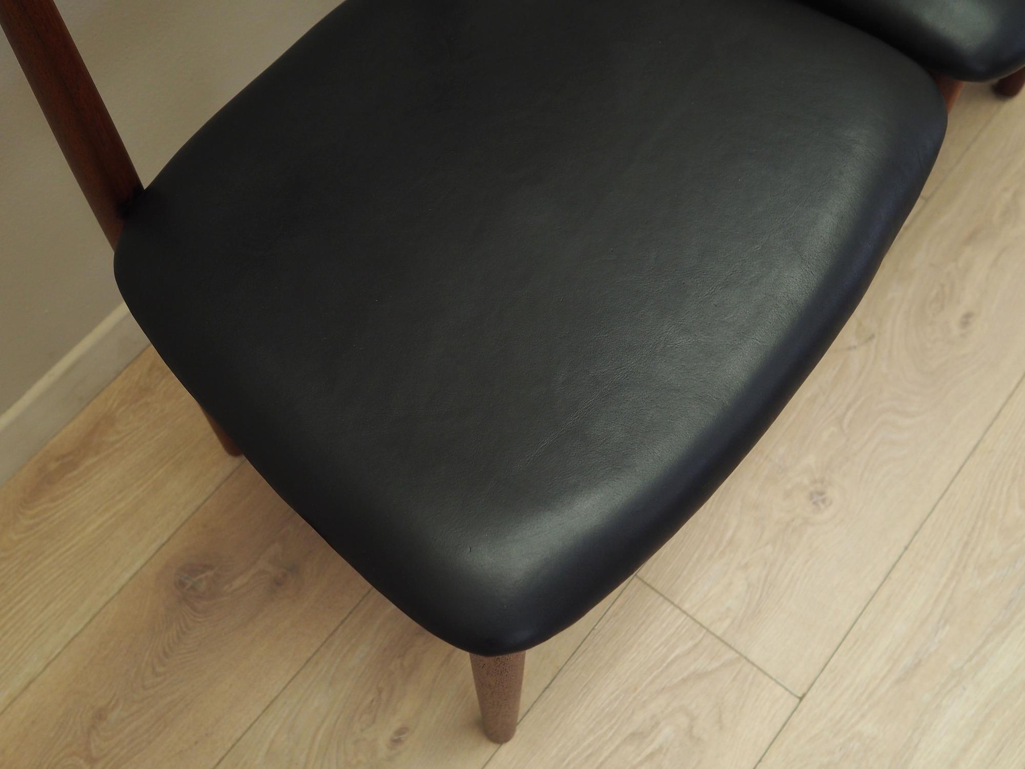 4x Vintage Dining Chair Teak Wood 1960s 4