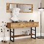 Console table with shelf Brown 0