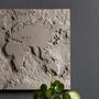The Gray Planet Wandbild Faserbeton Grau 0