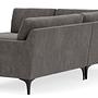 Astha Sofa Récamiere Links Danny Steel Grey 4