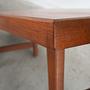 Coffee table teak wood 1970s 11