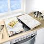 Abdeckplatten Marmor Gold (2er-Set) Glas Weiß 2