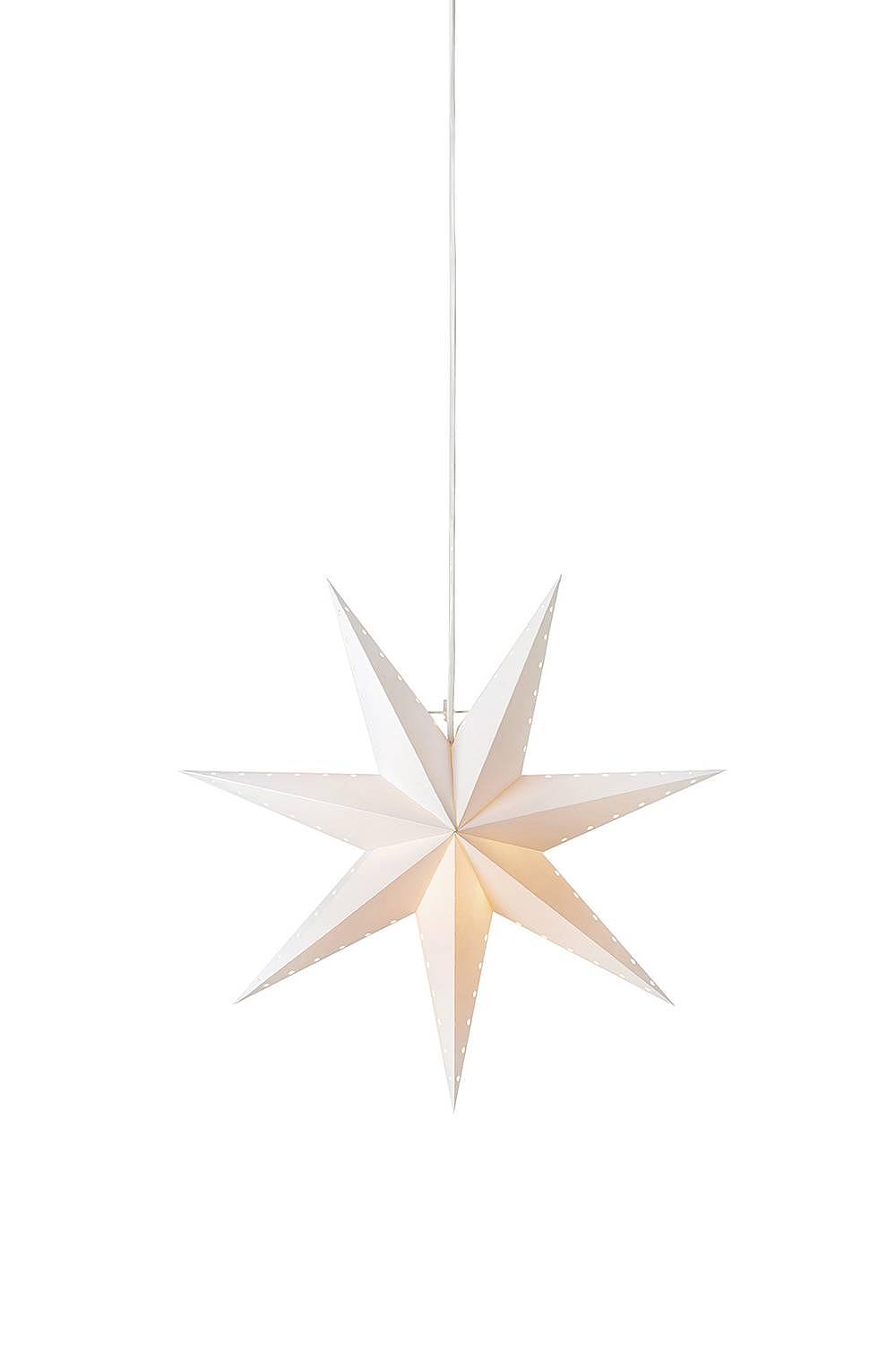 Hanging Star Lively Paper White 45 x 14 cm 2