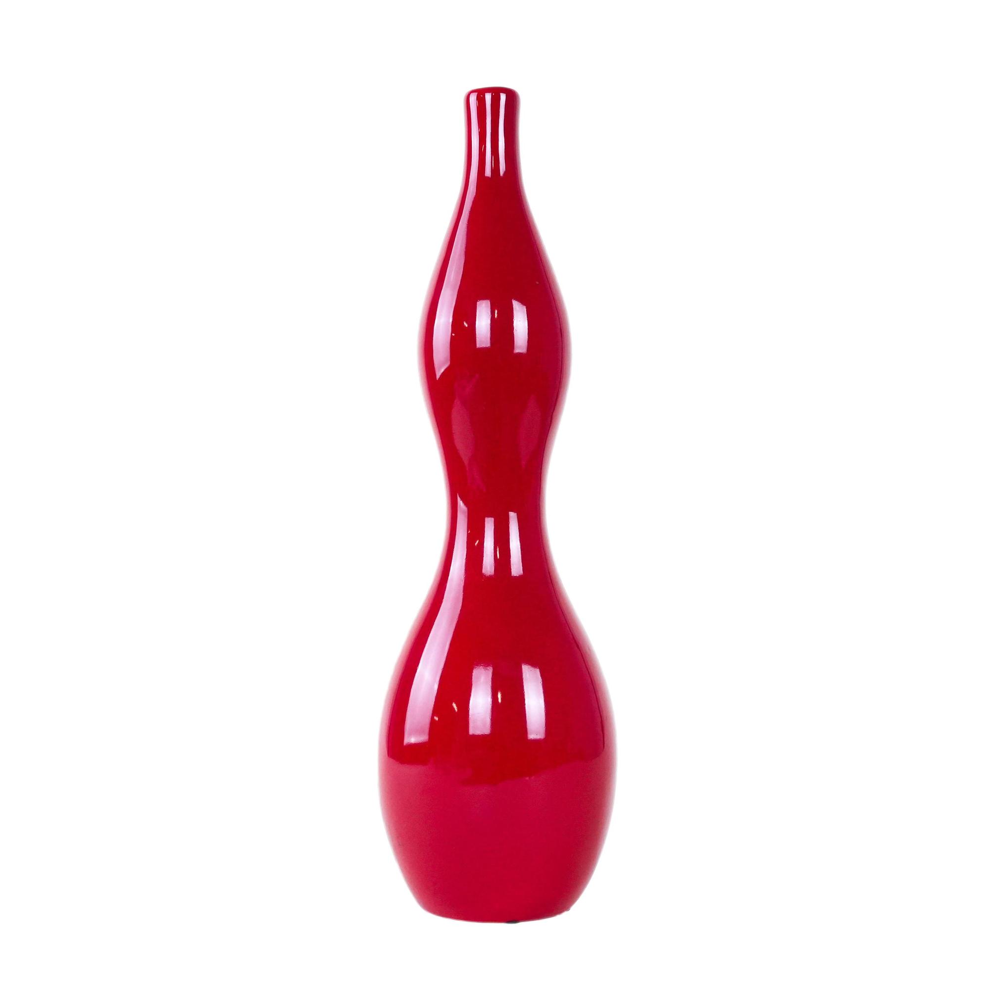 Ceramic vase 1970s Red 0