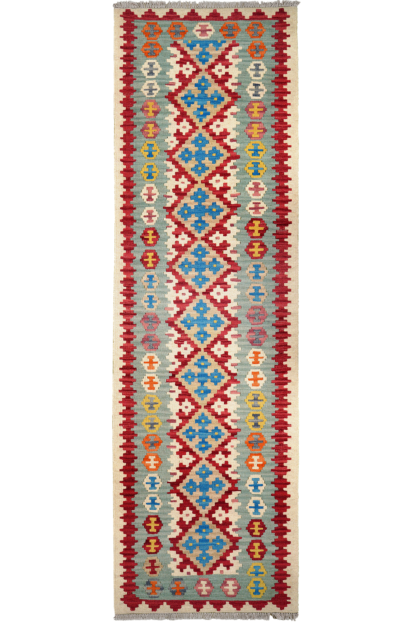 Kilim Gashgai Teppich Wolle Mehrfarbig 0